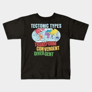 Tectonic Types Kids T-Shirt